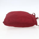 PRADA Shoulder Bag Nylon Red Silver Auth 167920-4