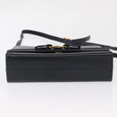 Salvatore Ferragamo Vala Shoulder Bag Leather Navy Gold Auth 167921-10