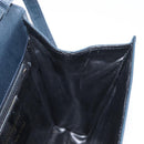 Salvatore Ferragamo Vala Shoulder Bag Leather Navy Gold Auth 167921-19