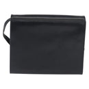 Salvatore Ferragamo Vala Shoulder Bag Leather Navy Gold Auth 167921-3