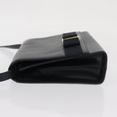 Salvatore Ferragamo Vala Shoulder Bag Leather Navy Gold Auth 167921-5