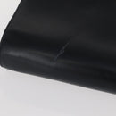 Salvatore Ferragamo Vala Shoulder Bag Leather Navy Gold Auth 167921-7