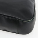 GUCCI Bamboo Shoulder Bag Leather 2way Black Gold 001 1577 Auth 167922-9