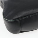 GUCCI Bamboo Shoulder Bag Leather 2way Black Gold 001 1577 Auth 167922-16