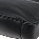 GUCCI Bamboo Shoulder Bag Leather 2way Black Gold 001 1577 Auth 167922-17
