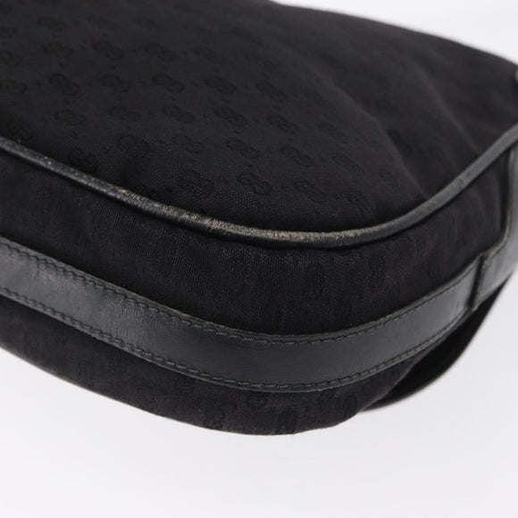 GUCCI Micro GG Supreme Web Sherry Line Bag PVC Black 001 754 6177 Auth 167928