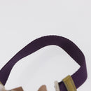 PRADA Hand Pouch Nylon Beige Silver Auth 167929-14