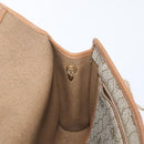 Christian Dior Honeycomb Canvas Chain Shoulder Bag PVC Beige Gold Auth 167930-19
