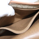 Christian Dior Honeycomb Canvas Chain Shoulder Bag PVC Beige Gold Auth 167930-12