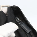 PRADA Shoulder Bag Nylon Black Silver Auth 167931-10