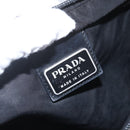 PRADA Shoulder Bag Nylon Black Silver Auth 167931-19