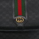 GUCCI Micro GG Supreme Web Sherry Line Bag PVC Black 001 115 0914 Auth 167932-14