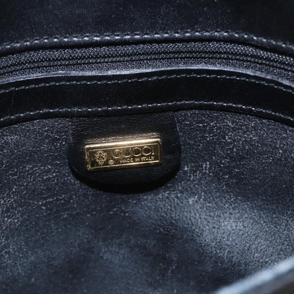 GUCCI Micro GG Supreme Web Sherry Line Bag PVC Black 001 115 0914 Auth 167932