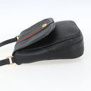 GUCCI Micro GG Supreme Web Sherry Line Bag PVC Black 001 115 0914 Auth 167932-4