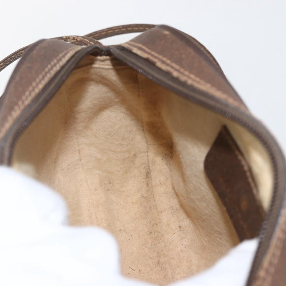 GUCCI GG Supreme Web Sherry Line Bag PVC Beige Gold 156 02 066 Auth 167934
