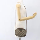 GUCCI GG Supreme Web Sherry Line Bag PVC Beige Gold 156 02 066 Auth 167934-20