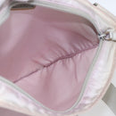 PRADA Shoulder Bag Nylon Pink Silver Auth 167937-20