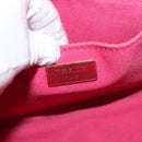 PRADA Canapa Mini Hand Bag Canvas 2way Pink Gold Auth 167938-17