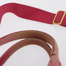 PRADA Canapa Mini Hand Bag Canvas 2way Pink Gold Auth 167938-8