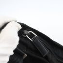 PRADA Shoulder Bag Nylon Black Silver Auth 167943-18