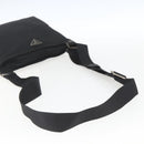PRADA Shoulder Bag Nylon Black Silver Auth 167943-7