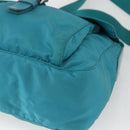 PRADA Shoulder Bag Nylon Light Blue Silver Auth 167944-9