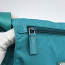 PRADA Shoulder Bag Nylon Light Blue Silver Auth 167944-18