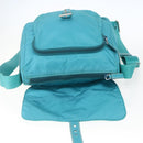 PRADA Shoulder Bag Nylon Light Blue Silver Auth 167944-19