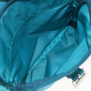 PRADA Shoulder Bag Nylon Light Blue Silver Auth 167944-25