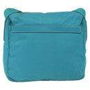 PRADA Shoulder Bag Nylon Light Blue Silver Auth 167944-2