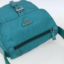 PRADA Shoulder Bag Nylon Light Blue Silver Auth 167944-6