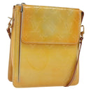 LOUIS VUITTON Monogram Vernis Motto Accessory Pouch Gris M91030 LV Auth 167946-1
