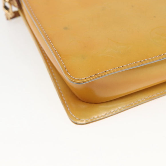 LOUIS VUITTON Monogram Vernis Motto Accessory Pouch Gris M91030 LV Auth 167946