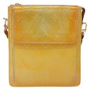 LOUIS VUITTON Monogram Vernis Motto Accessory Pouch Gris M91030 LV Auth 167946-13