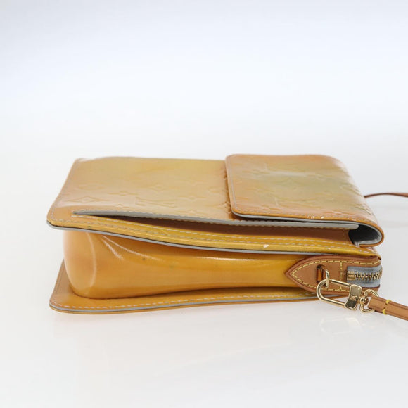 LOUIS VUITTON Monogram Vernis Motto Accessory Pouch Gris M91030 LV Auth 167946