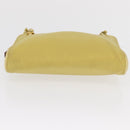 PRADA Hand Pouch Nylon Yellow Auth 167947-6