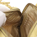 PRADA Hand Pouch Nylon Yellow Auth 167947-20