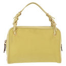 PRADA Hand Pouch Nylon Yellow Auth 167947-13