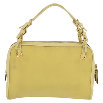 PRADA Hand Pouch Nylon Yellow Auth 167947 - 0