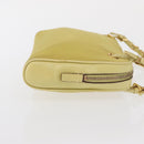PRADA Hand Pouch Nylon Yellow Auth 167947-3