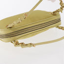 PRADA Hand Pouch Nylon Yellow Auth 167947-7