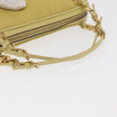 PRADA Hand Pouch Nylon Yellow Auth 167947-8