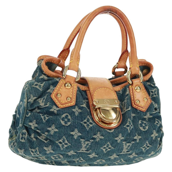 LOUIS VUITTON Monogram Denim Preity Hand Bag Blue M95020 LV Auth 167949V