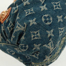 LOUIS VUITTON Monogram Denim Preity Hand Bag Blue M95020 LV Auth 167949V-16