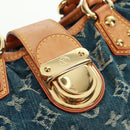 LOUIS VUITTON Monogram Denim Preity Hand Bag Blue M95020 LV Auth 167949V-18