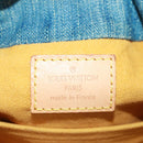 LOUIS VUITTON Monogram Denim Preity Hand Bag Blue M95020 LV Auth 167949V-19