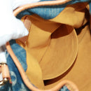 LOUIS VUITTON Monogram Denim Preity Hand Bag Blue M95020 LV Auth 167949V-22