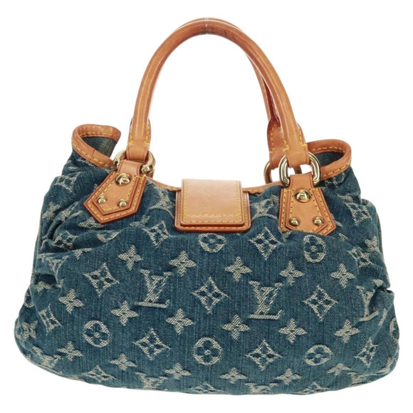 LOUIS VUITTON Monogram Denim Preity Hand Bag Blue M95020 LV Auth 167949V