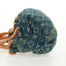 LOUIS VUITTON Monogram Denim Preity Hand Bag Blue M95020 LV Auth 167949V-3
