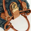 LOUIS VUITTON Monogram Denim Preity Hand Bag Blue M95020 LV Auth 167949V-6
